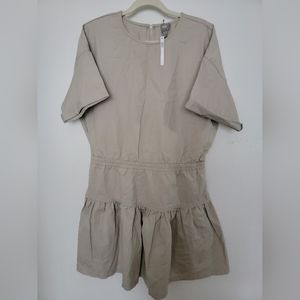 NWT ASOS utility tan khaki dress